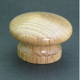 Knob style I 40mm oak lacquered wooden knob